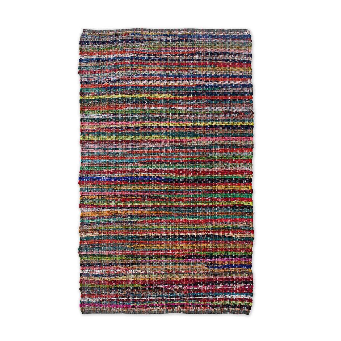Rainbow Multi Chindi Rug - Multi, 3'x5'