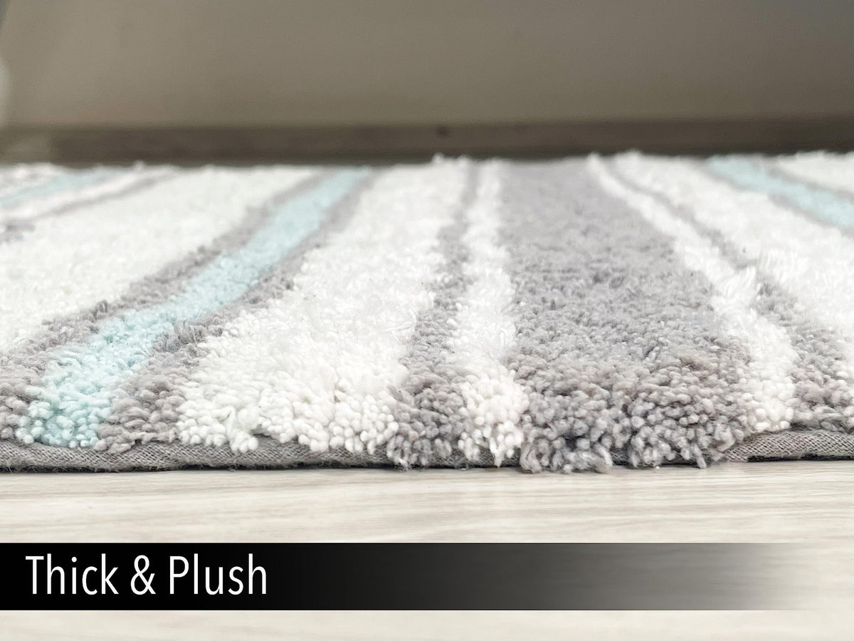 Maui Bath Mat - Grey-Green, 21"x34"