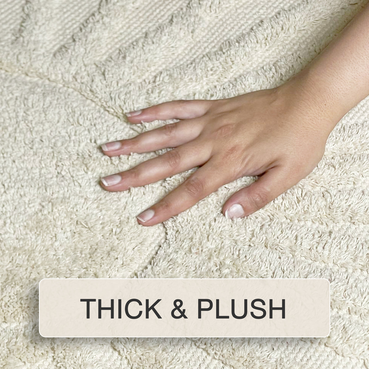 HANDWOVEN SUN BATH RUG, 2'X3', IVORY