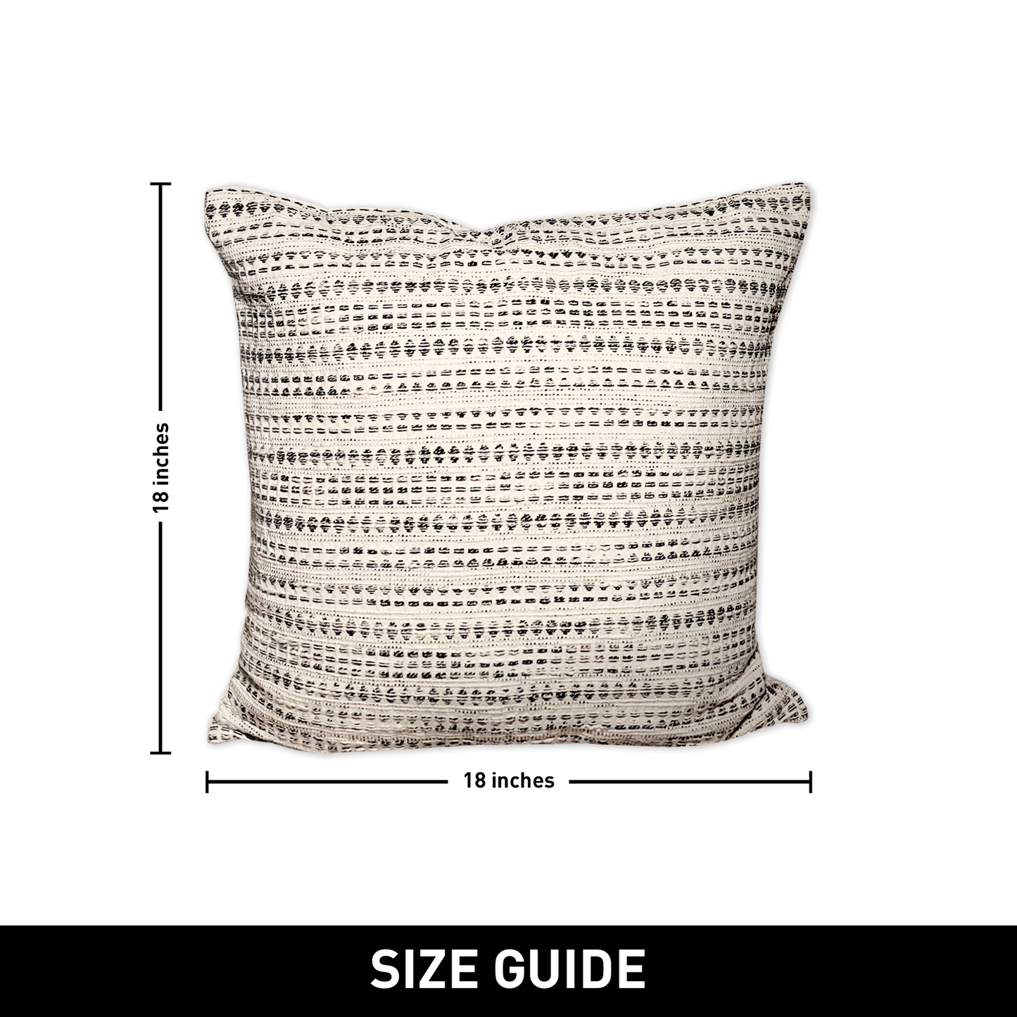 Lana Pillow Cover Set Of 2 - Blue/Off White, 18''x18''