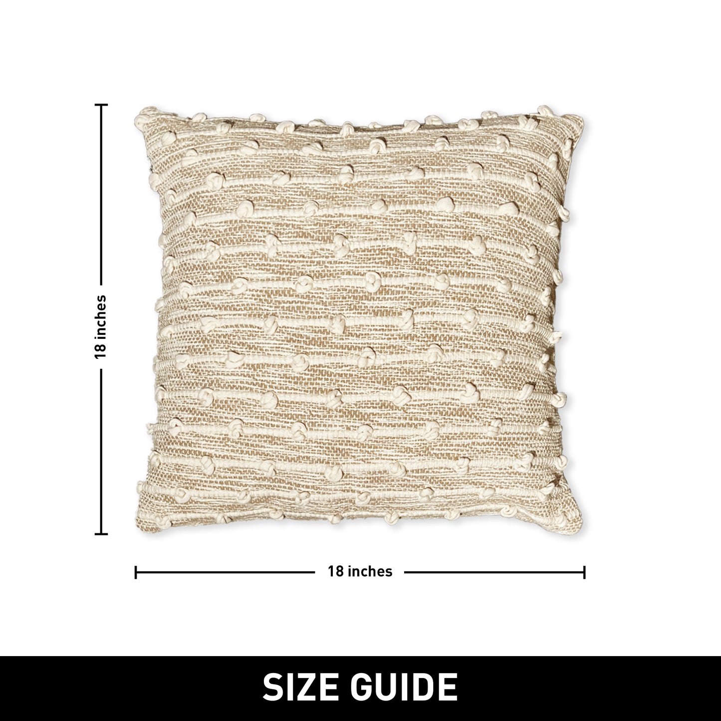 Malibu Stripe Pillow Cover Set Of 2 - Beige-Ivory, 18''x18''
