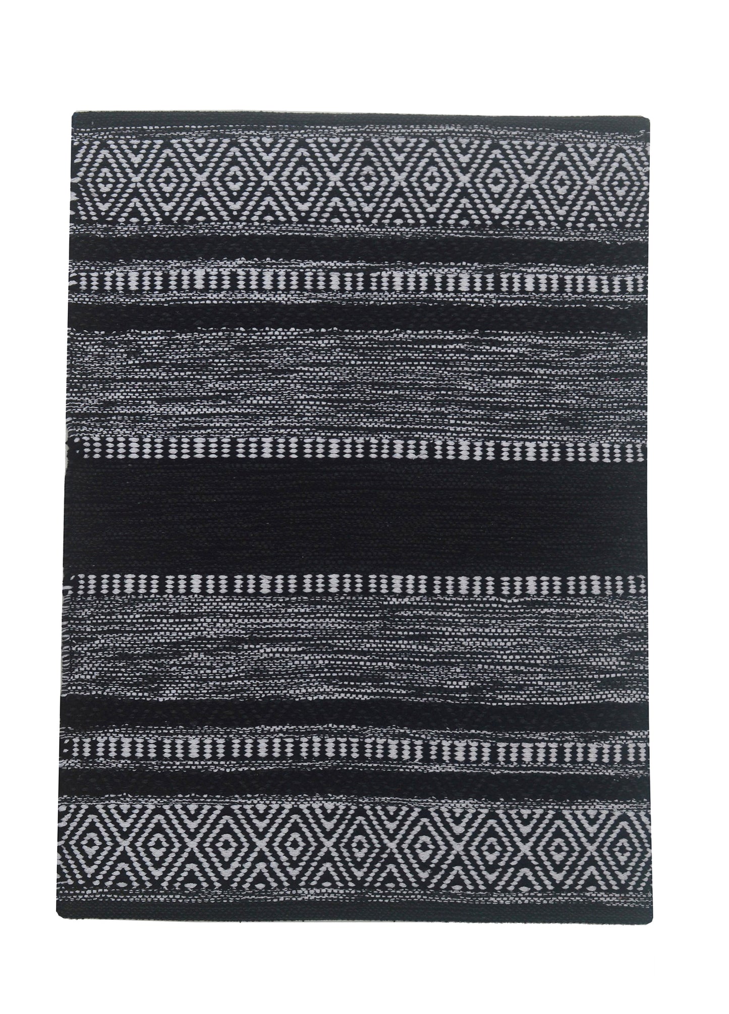 New Mexico Rug - Black/White, 2'x3'