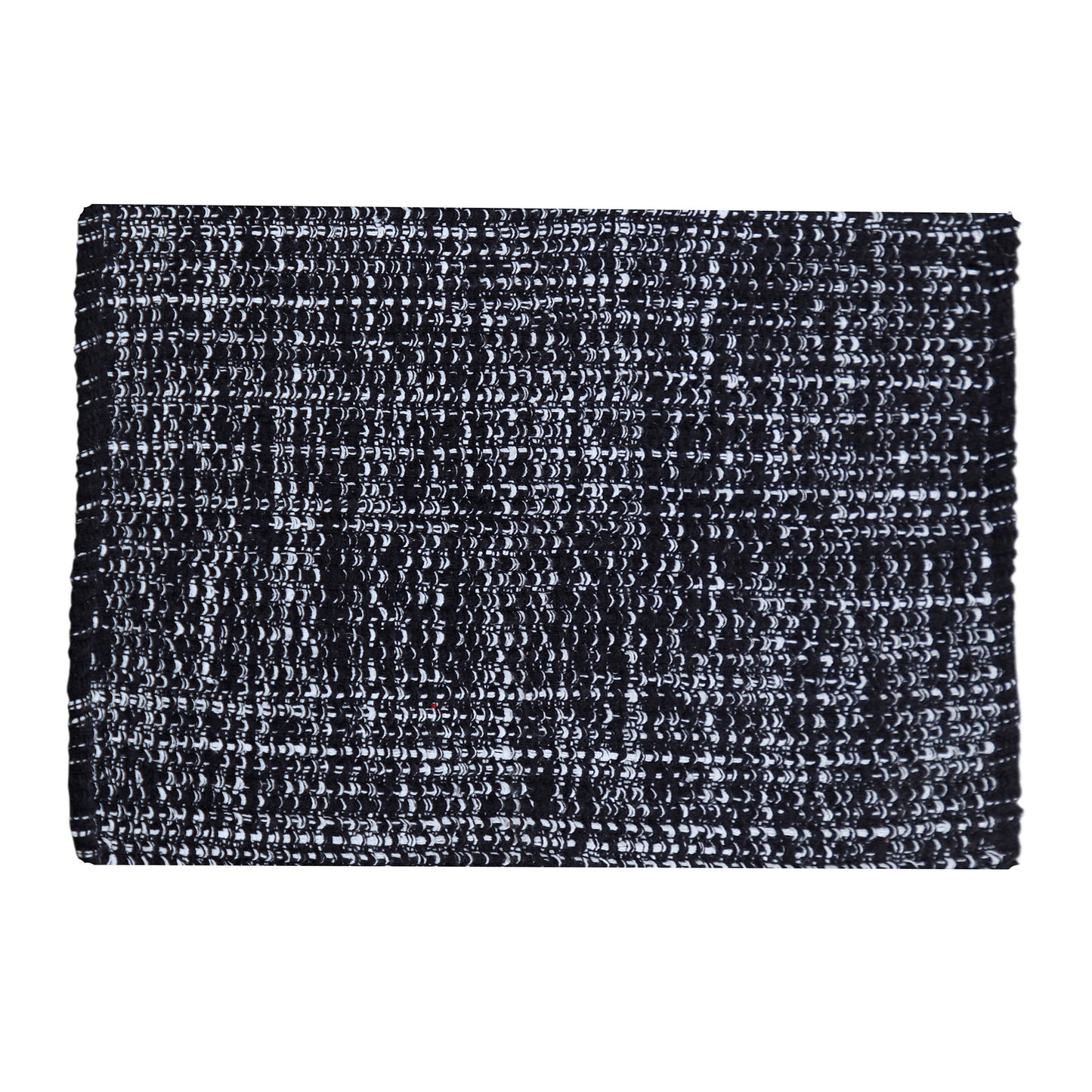 Waffle Rug - Black/White, 21"x34"