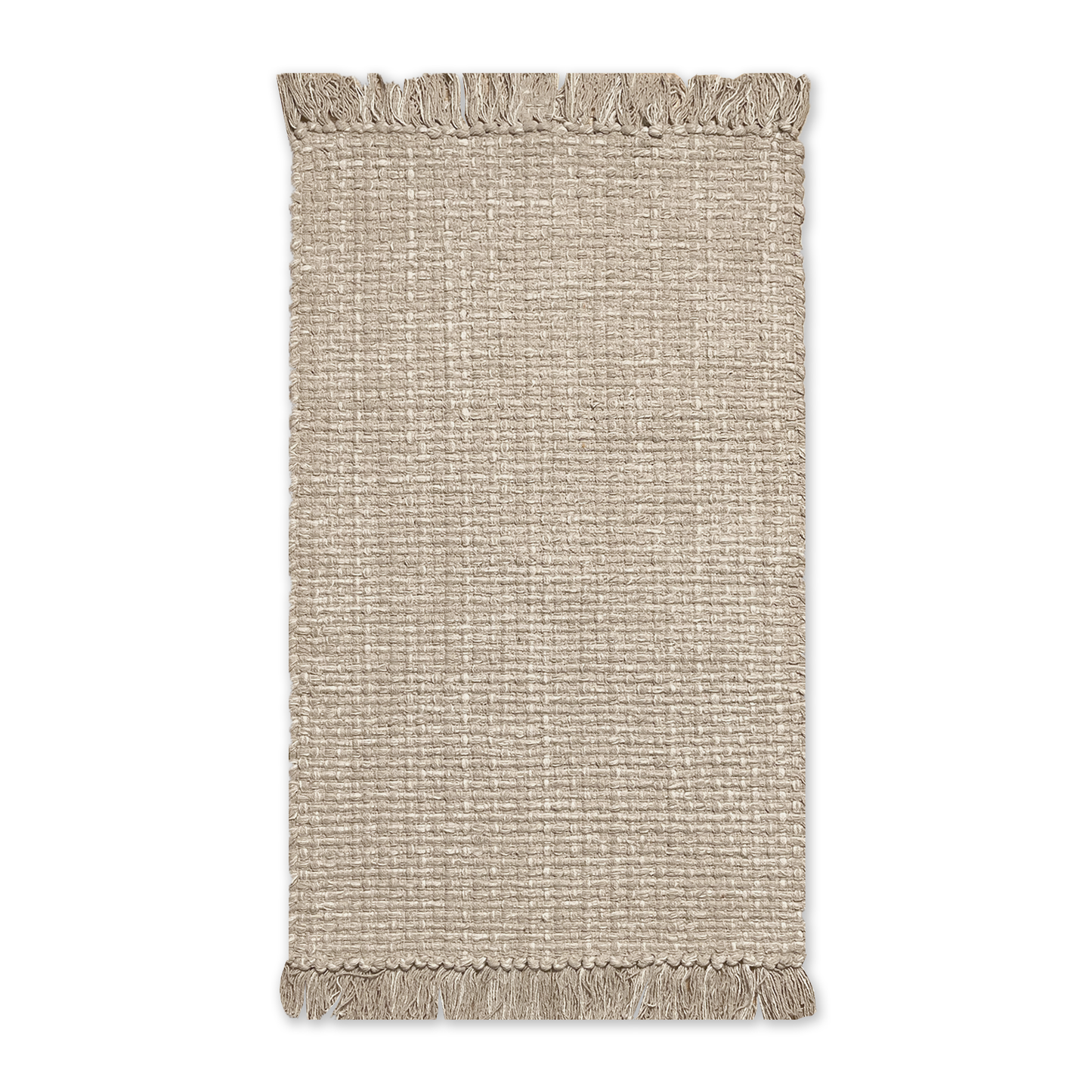 WAFFLE RUG, SAND/WHITE, 21'' x 34''.