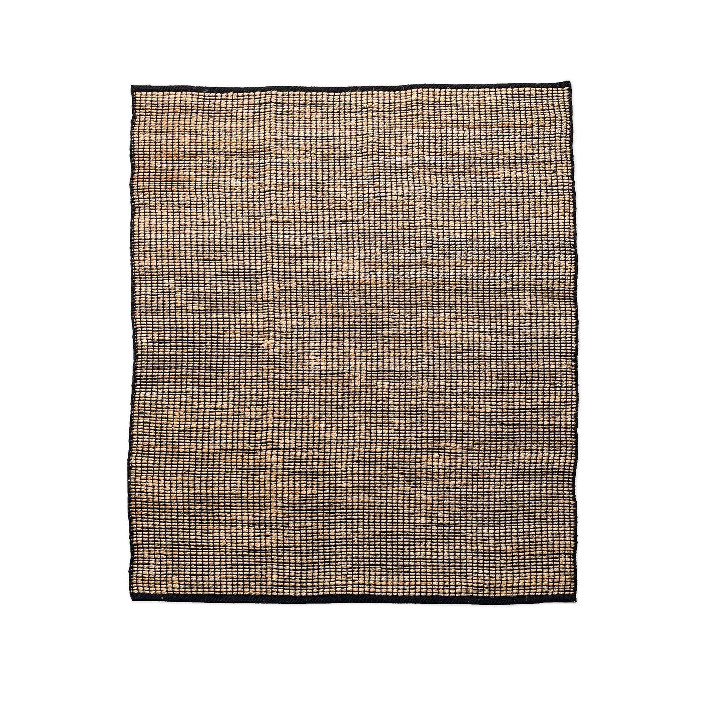 Monterey Jute/Cotton Rug-Natural Jute/Black-8'x10'