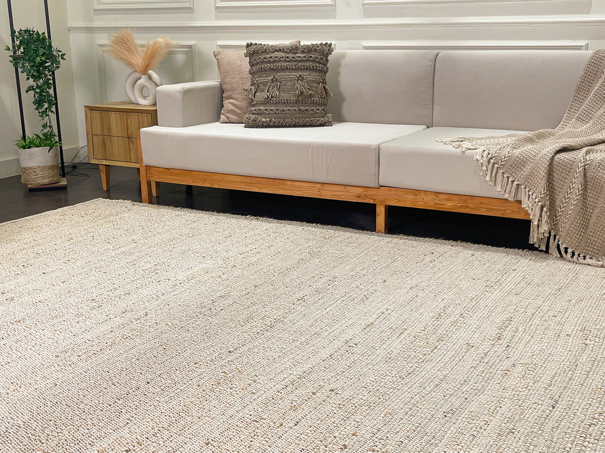Jute Chindi Rug-Natural Jute-5'x7'.