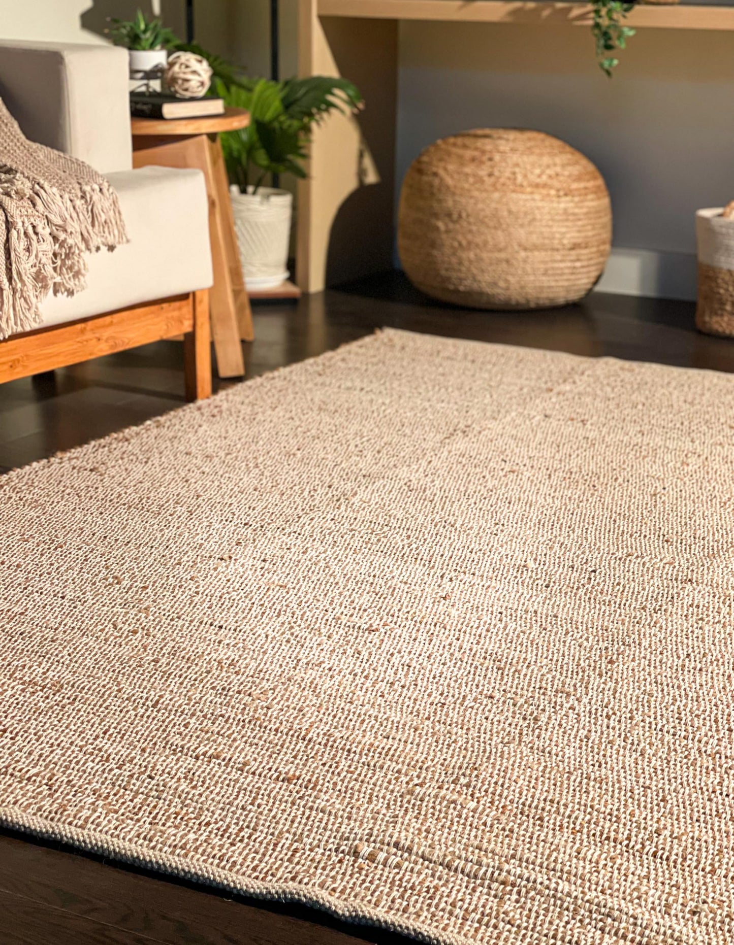Jute Chindi Rug-Natural Jute-8'x10'.