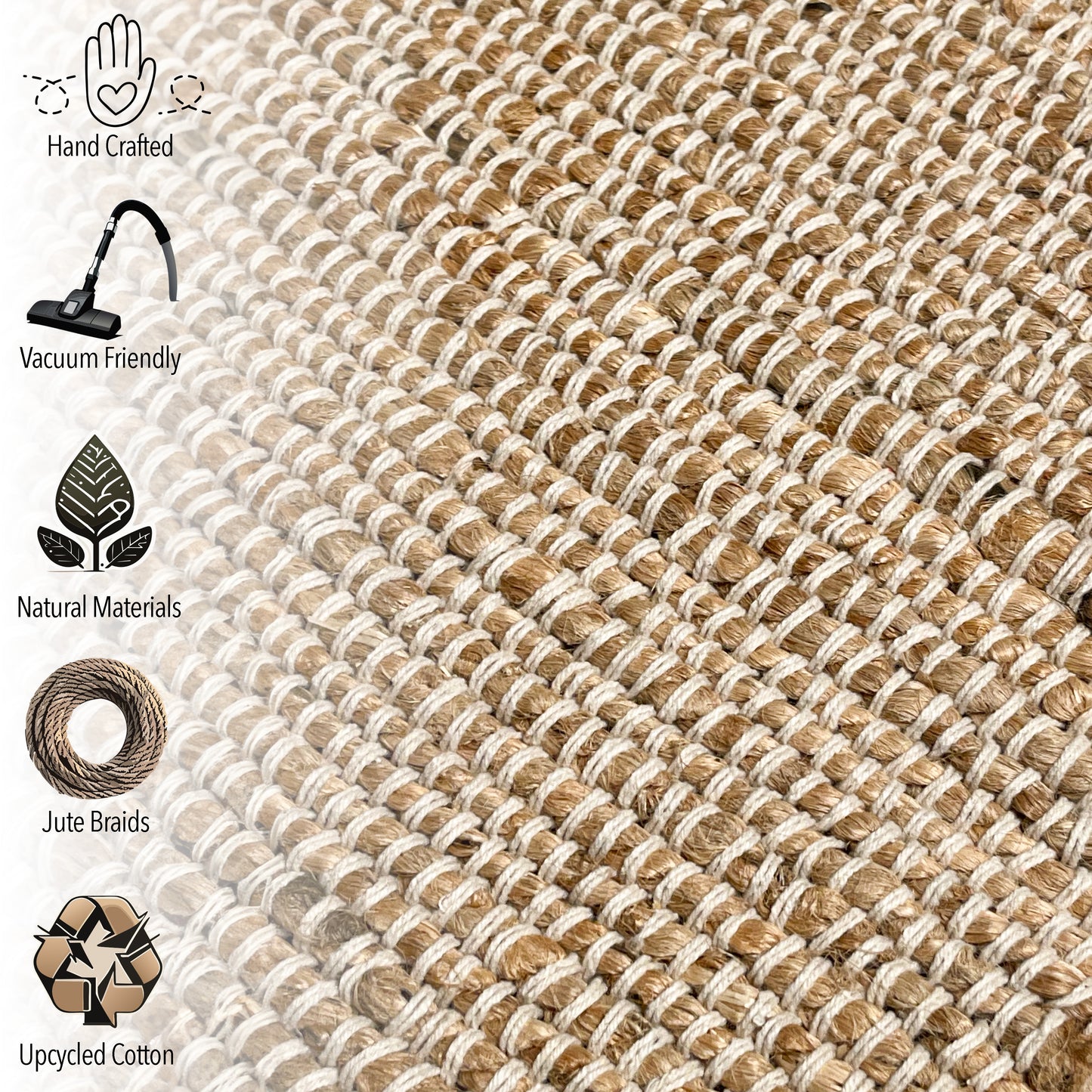 Jute Chindi Rug-Natural Jute-8'x10'.