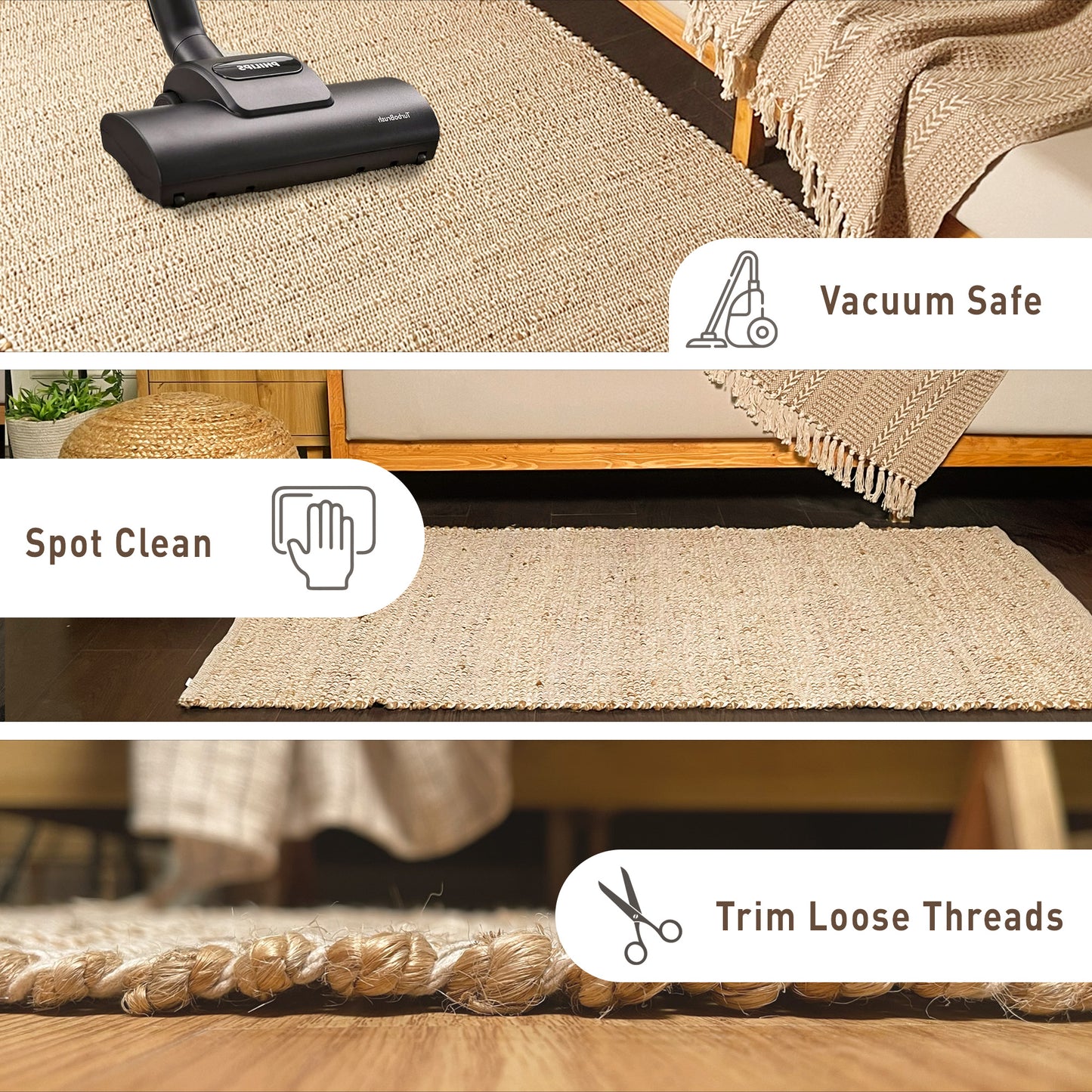 Jute Chindi Rug-Natural Jute-6'x9'.