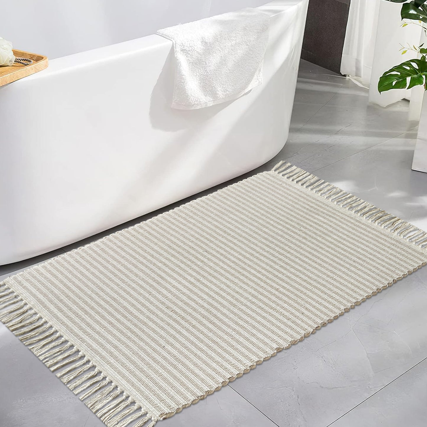 Providence Stripe Rug - Beige/Ivory, 2'x3'