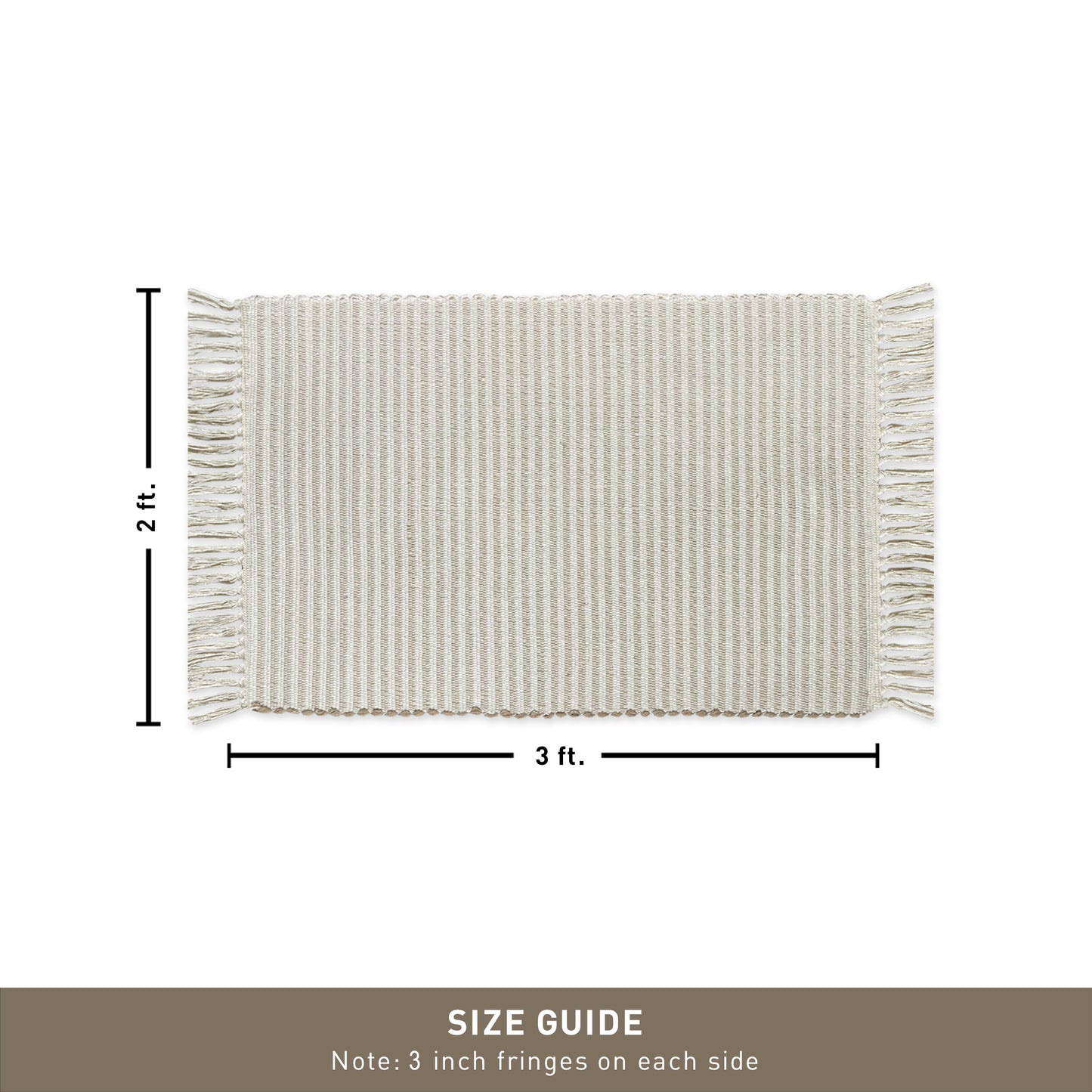 Providence Stripe Rug - Beige/Ivory, 2'x3'