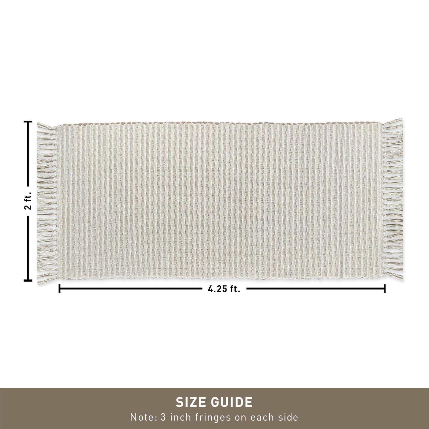 Providence Stripe Rug - Beige/Ivory, 2'x4.25'