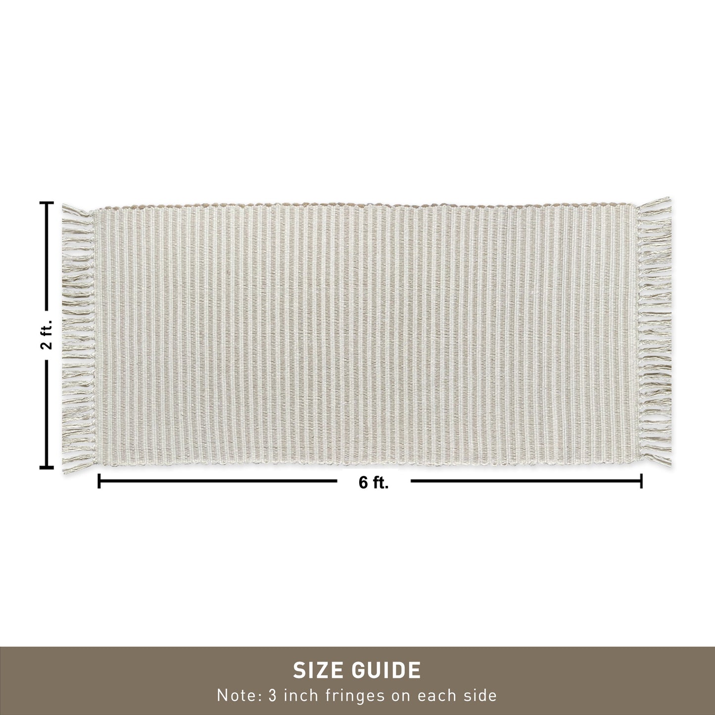 Providence Stripe Rug - Beige/Ivory, 2'x6'