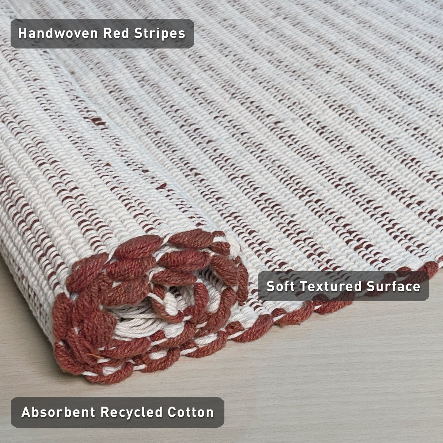 Providence Stripe Rug - Rust/Ivory, 2'x6'