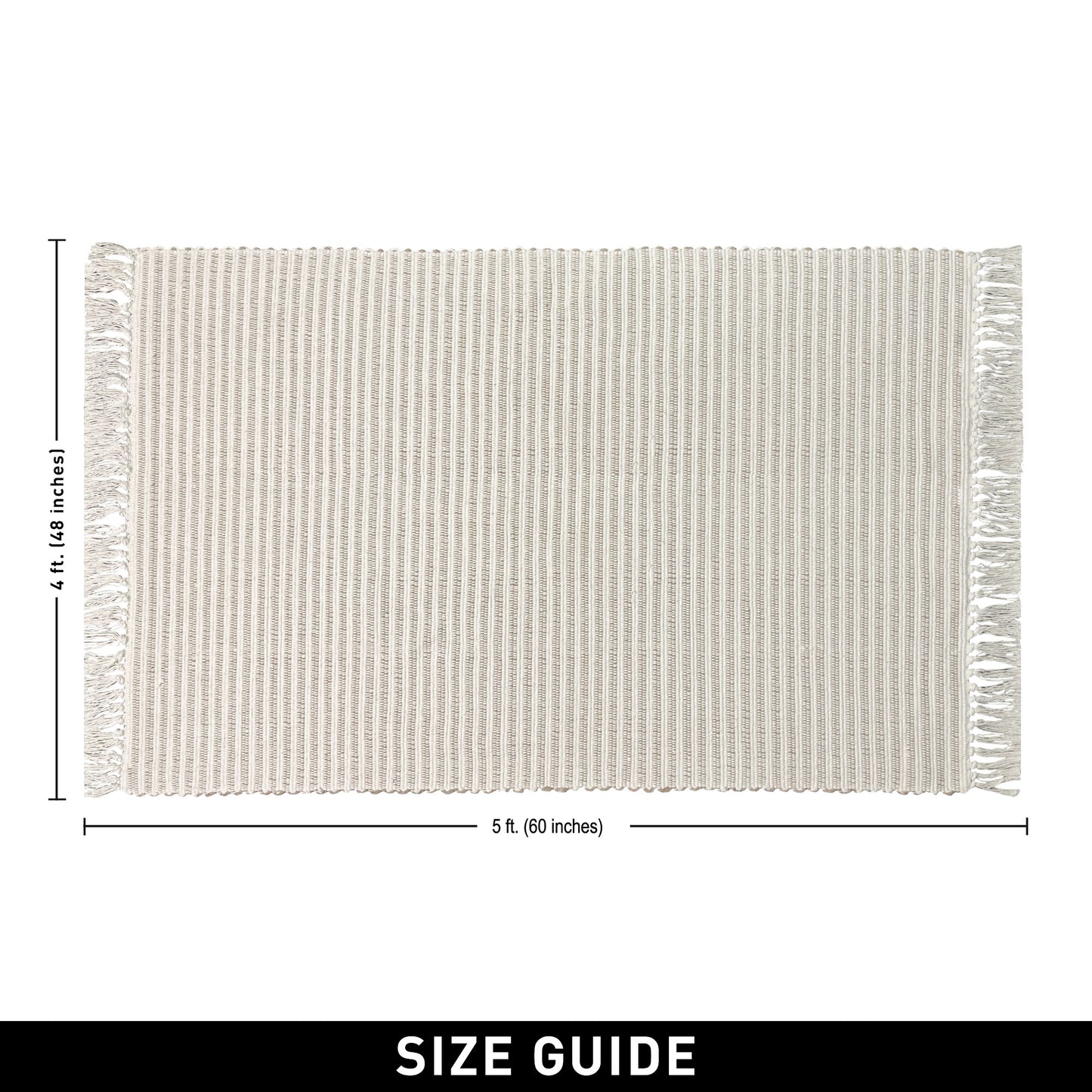 Providence Stripe Rug - Beige/Ivory, 3'x5'