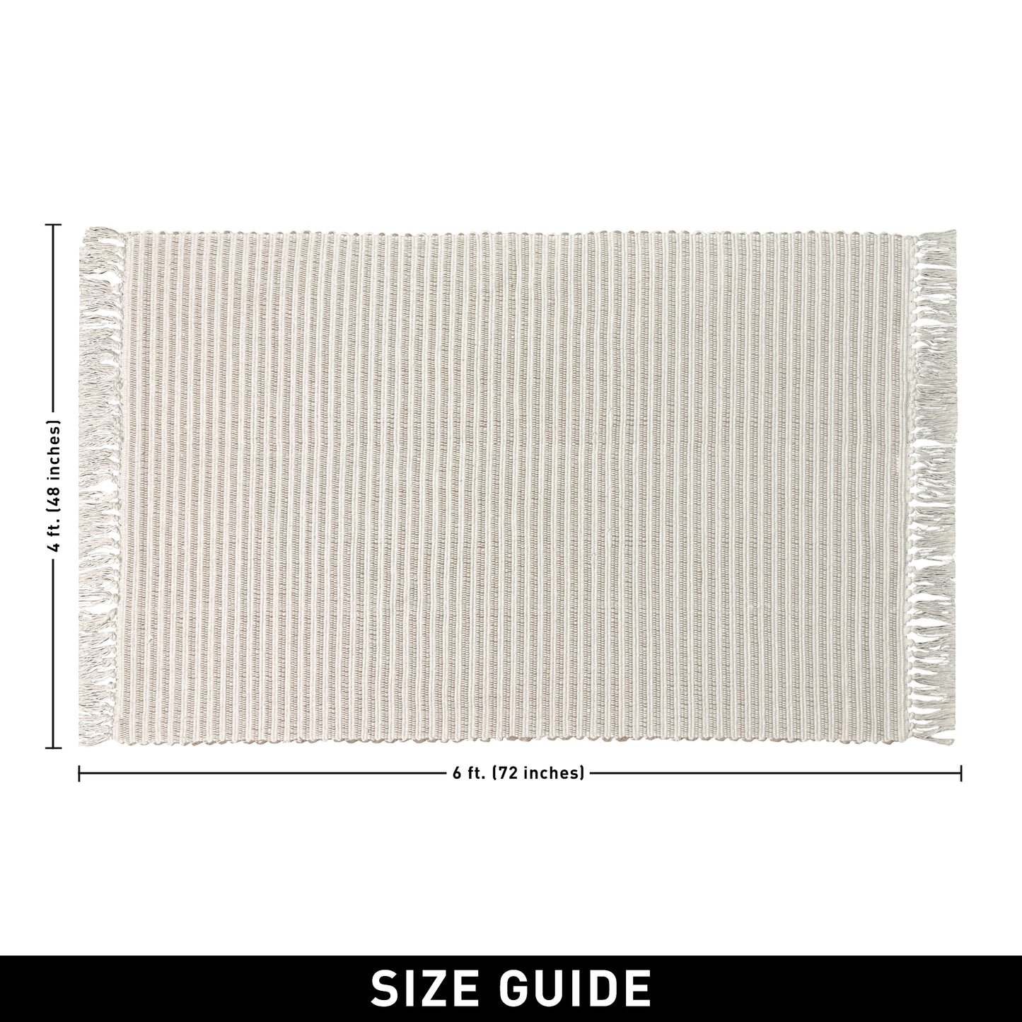 Providence Stripe Rug - Beige/Ivory, 4'x6'