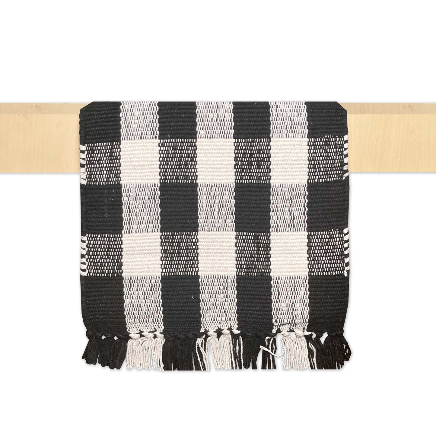 Check Table Runner - Black/White, 13''x72''