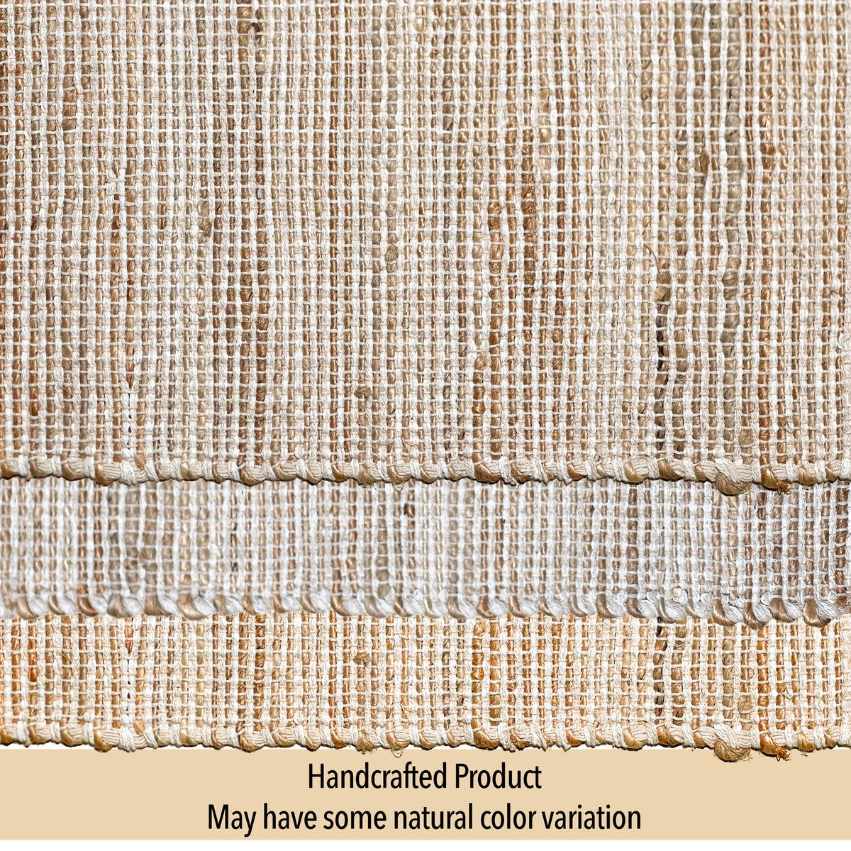 OMBRE TABLE RUNNER, NATURAL-IVORY, 13''x48''.