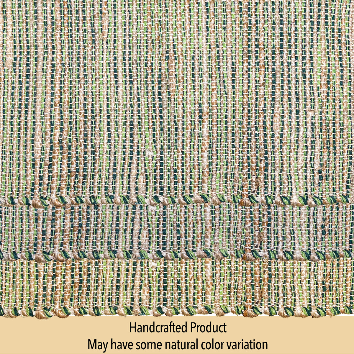 OMBRE TABLE RUNNER, NATURAL-GREEN, 13''x90''.