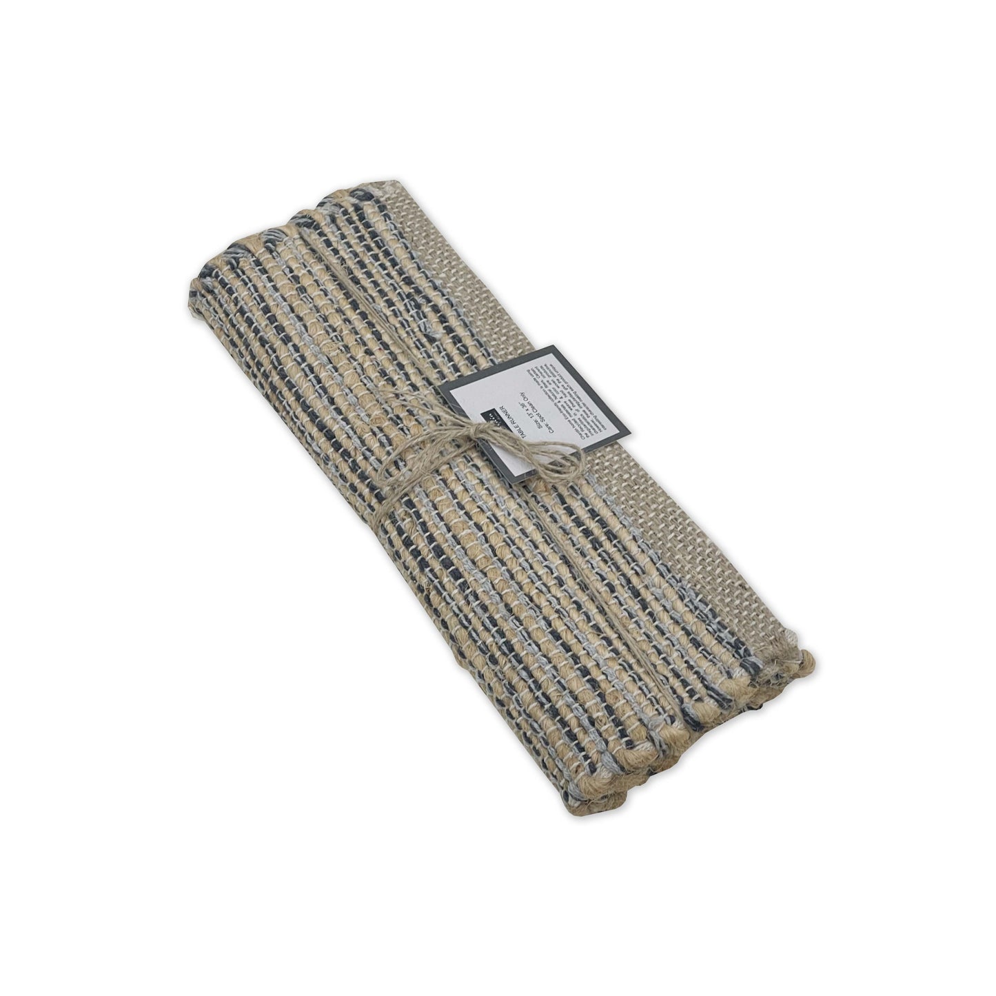 OMBRE TABLE RUNNER, NATURAL-GREY, 13''x36''.