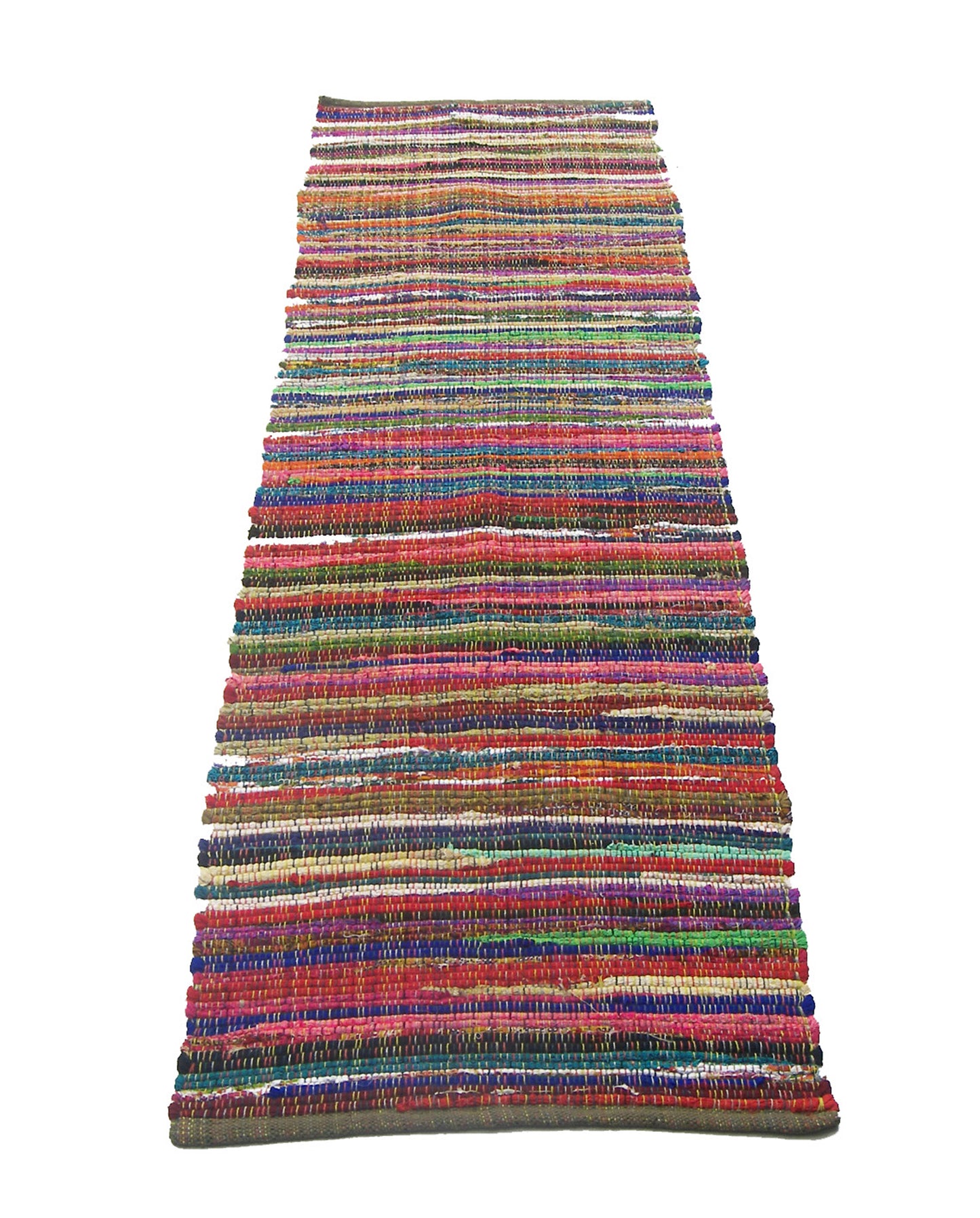 Rainbow Multi Chindi Runner - Multi, 2'x7'