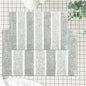 Cordural Stripe 2 Pc Bath Set-Grey-White,21''X34''/17''X24''