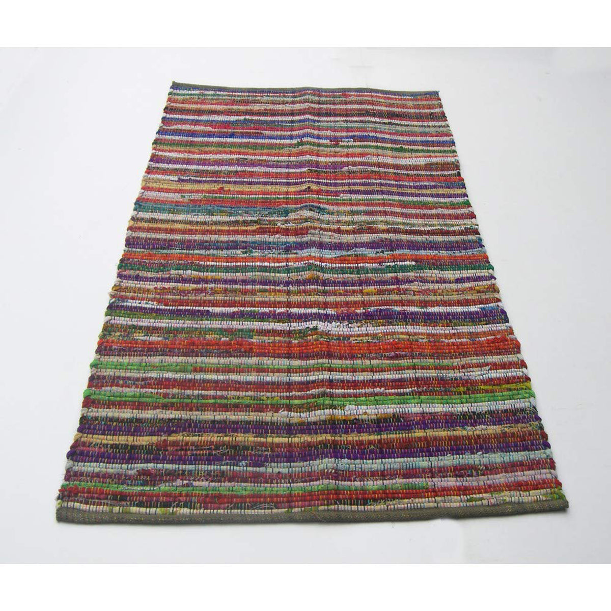 Rainbow Multi Chindi Rug - Multi, 3'x5'