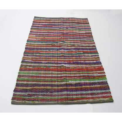Rainbow Multi Chindi Rug - Multi, 3'x5'