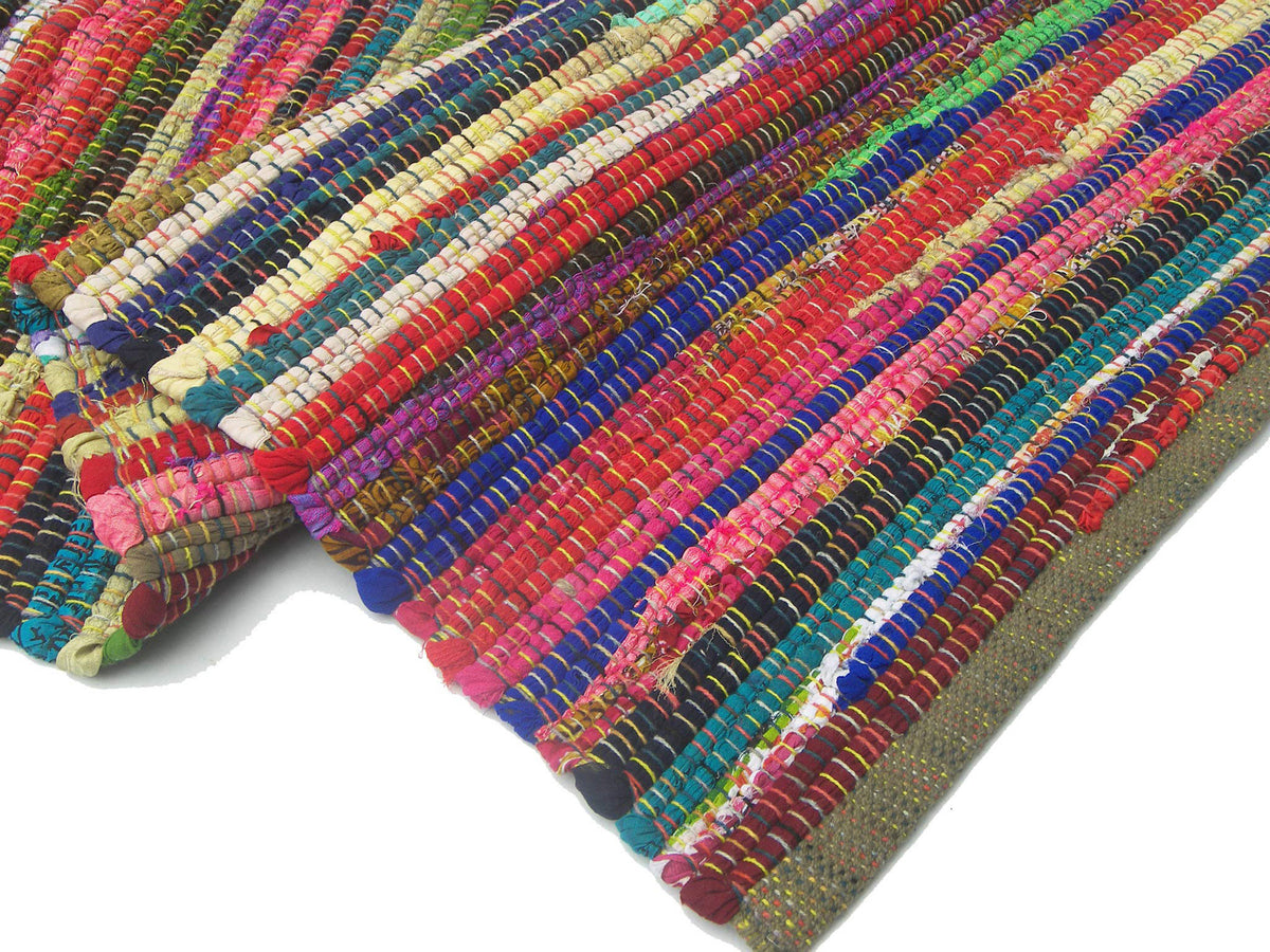 Rainbow Multi Chindi Rug - Multi, 8'x10'