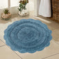 Crochet Round Bath Mat-Provencial Blue,24''