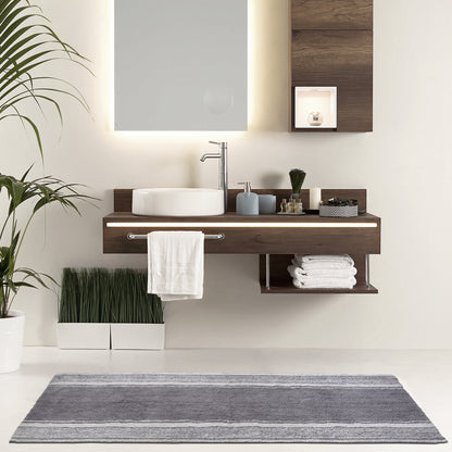 Manhattan Stripe Runner - Gray/White, 24''x60''