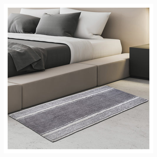 Manhattan Stripe Runner - Gray/White, 24''x60''