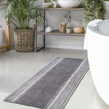 Manhattan Stripe Runner - Gray/White, 24''x60''