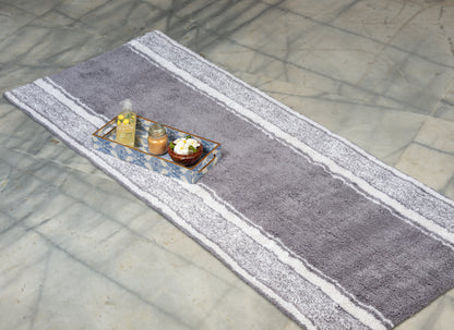 Manhattan Stripe Runner - Gray/White, 24''x60''