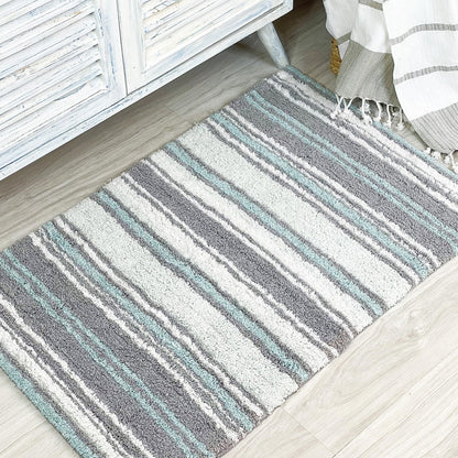 Maui Bath Mat - Grey-Green, 21"x34"