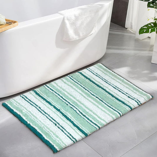 Maui Bath Mat - Teal-White, 21"x34"