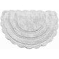 CROCHET SEMI CIRCLE BATH MAT, LT. GREY, 20''x32'' 100% COTTON