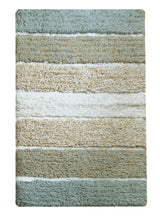 Load image into Gallery viewer, Cordural Stripe Bath Rug cotton 17&#39;&#39;x24&#39;&#39;-Grey-Beige
