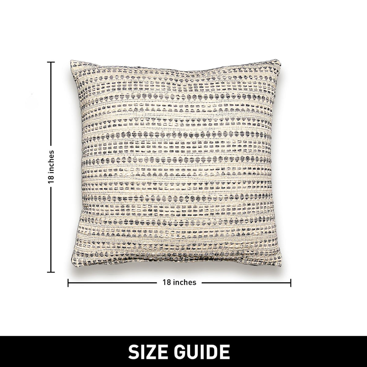 Lana Pillow Cover Set Of 2 - Blue/Off White, 18''x18''