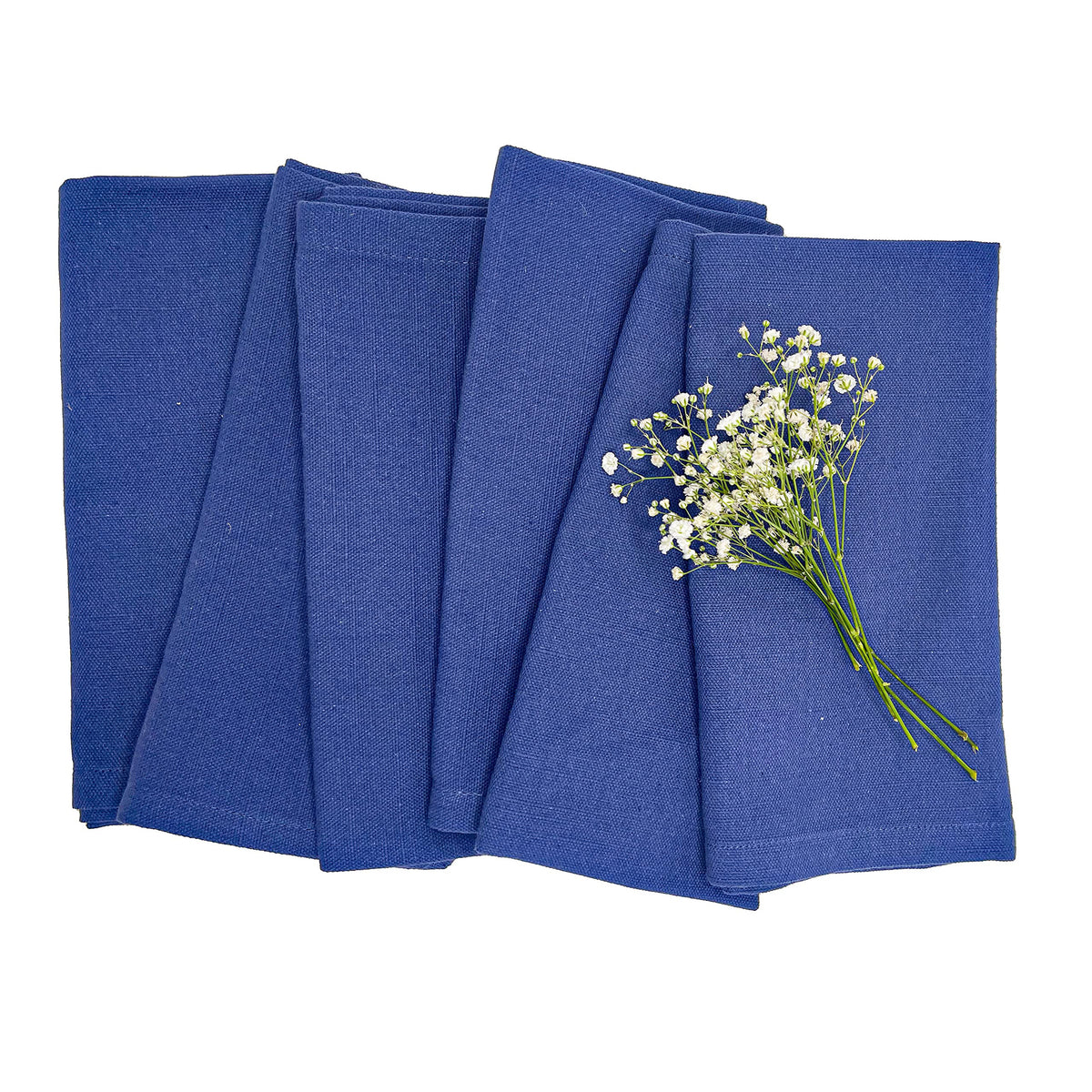 TEXTURED NAPKIN SET OF 12, NAVY, 18''x18''