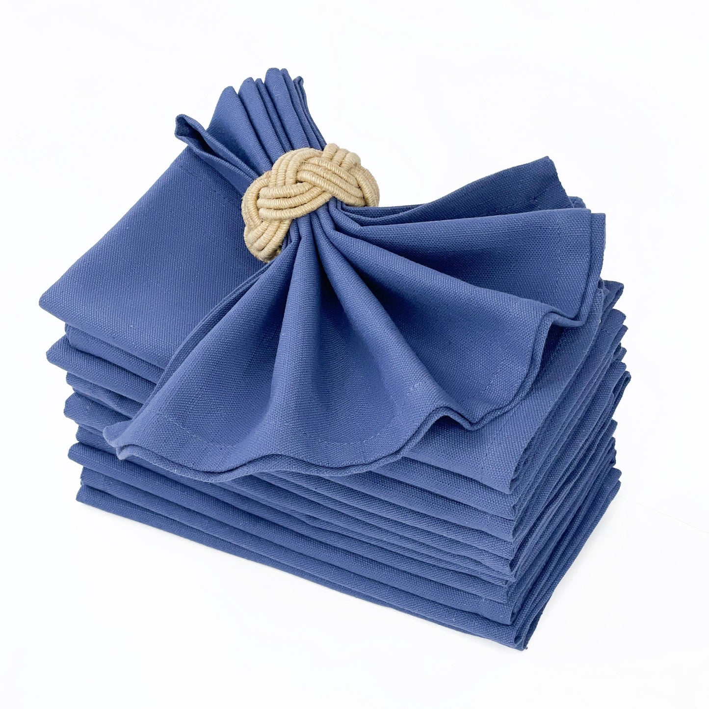 TEXTURED NAPKIN SET OF 12, NAVY, 18''x18''