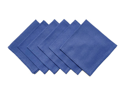 TEXTURED NAPKIN SET OF 6, NAVY, 18''x18''