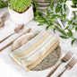 WOVEN SALSA STRIPE NAPKINS SET OF 12, 18''x18'', Beige