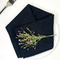 CLASSIC SOLID NAPKIN SET OF 12, 18''x18'', Black