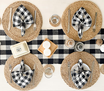 Jute Round Placemat Set Of 4 - Natural Jute, 15'' Rnd.