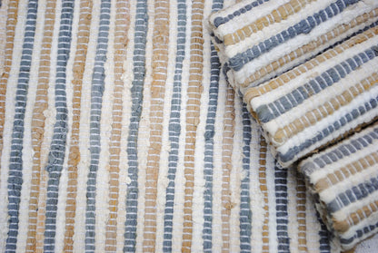 Coastal Placemats Set Of 4 - Beige/Gray/White, 13''x19''