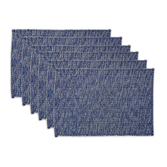 HONEYCOMB PLACEMATS SET OF 6, Blues, 13''x19''.