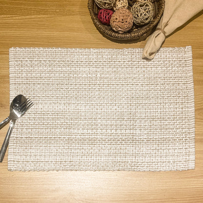 PEBBLES PLACEMATS SET OF 4, 13''x19'', NEUTRALS