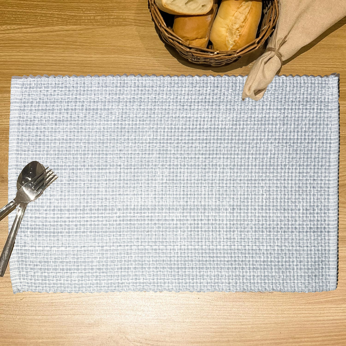 PEBBLES PLACEMATS SET OF 4, 13''x19'', GREY