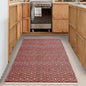 Diamond Rug - Red/Ivory, 3'x5'